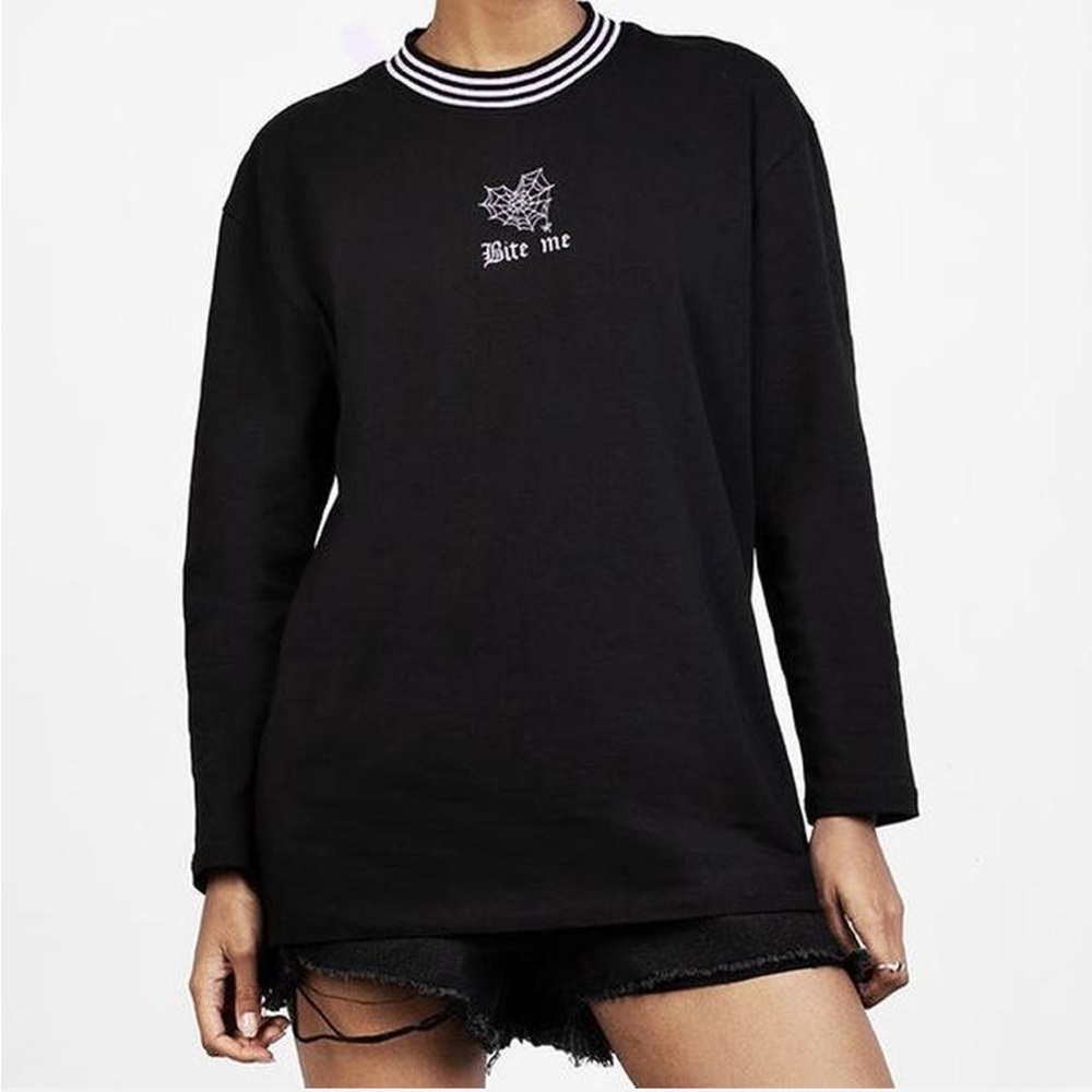 Bite Me Embroidered Shirt